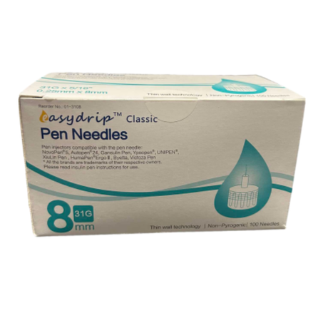 Aiguille d'insoline EASY DRIP sterilance