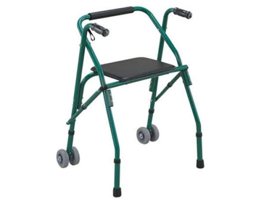 Deambulateur à 2 roues avec assise
