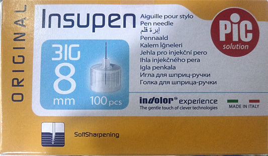 Aiguille d'insoline PIC 8mm