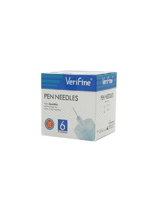 VERIFINE - AIGUILLES STYLOS INSULINE 6MM B/50