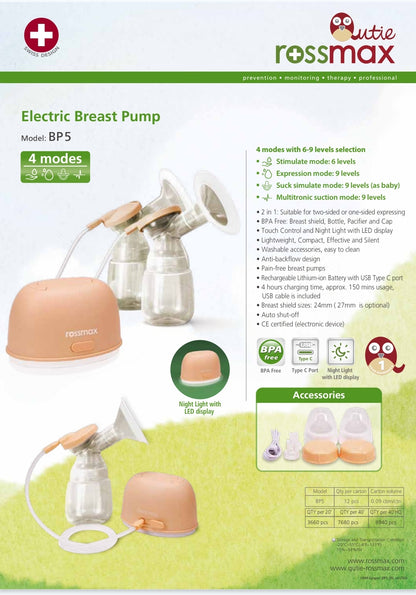 Tire lait électrique sans fil ROSSMAX BP5